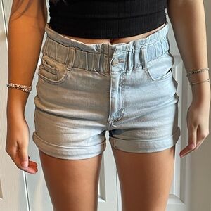 dear john blue jeans shorts stretch waist size 26